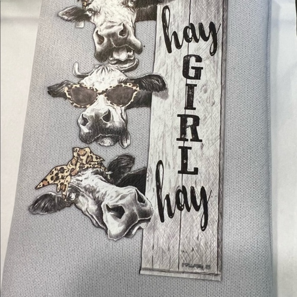 Hay girl hay 16 oz‎ can koozie white